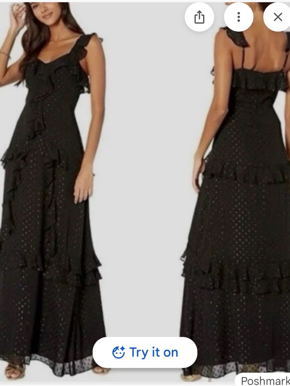 Lilly Pulitzer Black Riland Maxi Dress - Onyx Black